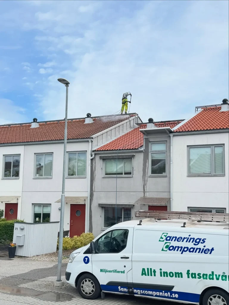 Tidigare projekt inom taktvätt och takmålning i Svedala